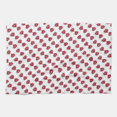 Sneeuwvlokken Mutsjes Kerst Keukenhanddoek (Horizontaal)