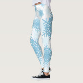 Sneeuwvlokken Naadloze Patroon Leggings (Links)