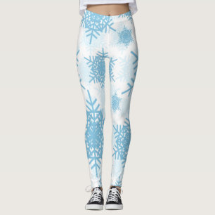 Sneeuwvlokken Naadloze Patroon Leggings