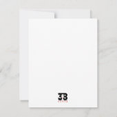 Sneeuwvlokken Notitiekaartje (Achterkant)