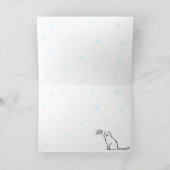 Sneeuwvlokken of de Bedelaars van de Kat? Feestdagen Kaart (Binnen)