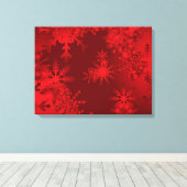 Sneeuwvlokken/omheind canvas afdruk (Insitu (Houten vloer))