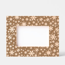 Sneeuwvlokken ontwerp gegraveerde lijstjes