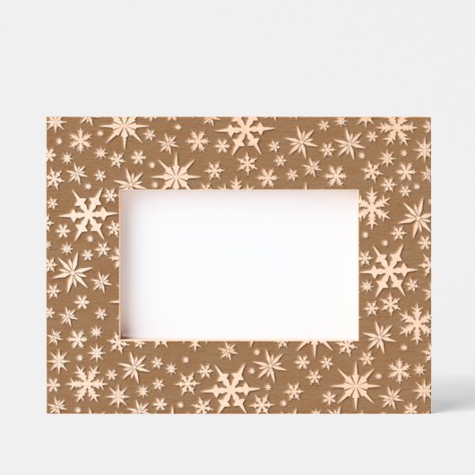 Sneeuwvlokken ontwerp gegraveerde lijstjes (Voorkant)