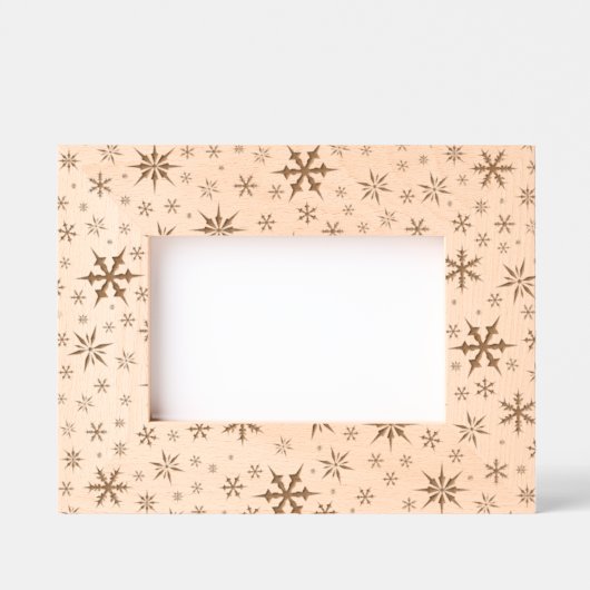 Sneeuwvlokken ontwerp gegraveerde lijstjes (Voorkant)