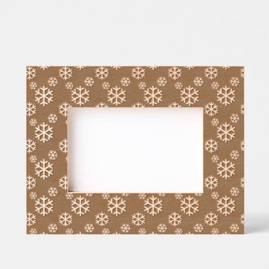 Sneeuwvlokken ontwerp gegraveerde lijstjes (Voorkant)