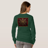 Sneeuwvlokken op afbeelding van Velvet T-shirt (Achterkant volledig)