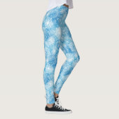 Sneeuwvlokken op blauw leggings (Rechts)