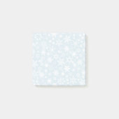 Sneeuwvlokken op blauw post-it® notes (Voorkant)