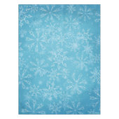Sneeuwvlokken op blauwe tablet tafelkleed (Voorkant)