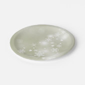 Sneeuwvlokken op Borden van bladpapier Papieren Bordje (Gekanteld)