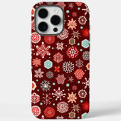 Sneeuwvlokken op Bourgogne Case-Mate iPhone Case (Achterkant)