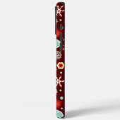 Sneeuwvlokken op Bourgogne Case-Mate iPhone Case (Achterkant / Links)
