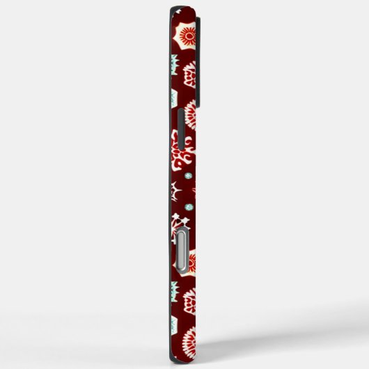 Sneeuwvlokken op Bourgogne Case-Mate iPhone Case (Achterkant / Rechts)