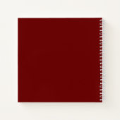 Sneeuwvlokken op Bourgogne Notitieboek (Achterkant)