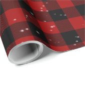 Sneeuwvlokken op buffelplaat cadeaupapier (Rol Hoek)