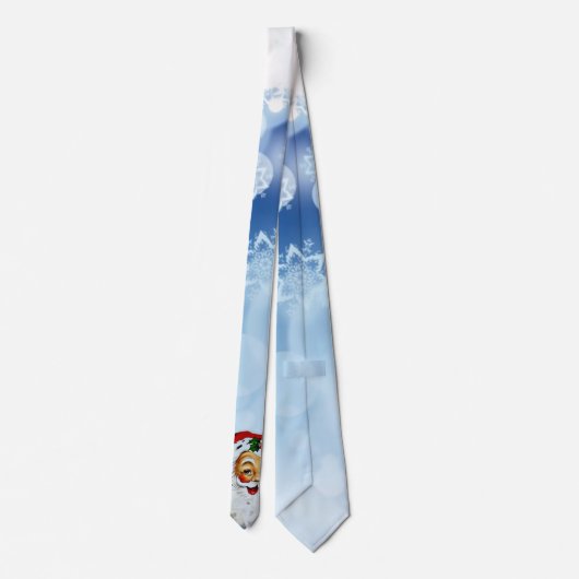 Sneeuwvlokken op de Blauwe Hemelwinter en het Stro Stropdas (Achterkant)