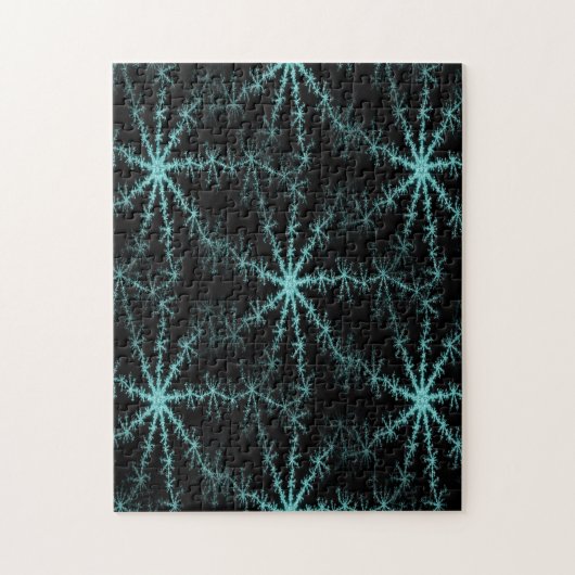 Sneeuwvlokken op de voorruit... legpuzzel (Verticaal)