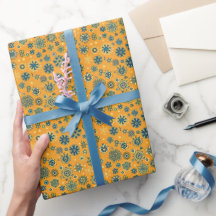  sneeuwvlokken op geel