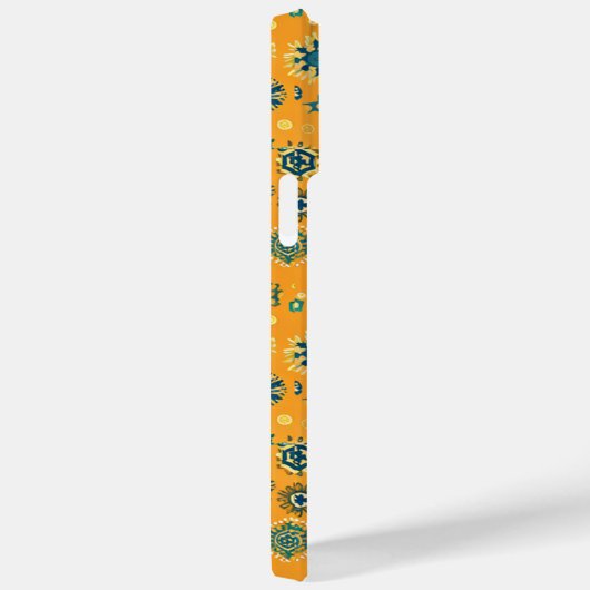  sneeuwvlokken op geel Case-Mate iPhone case (Achterkant / Rechts)