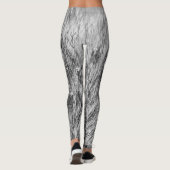 Sneeuwvlokken op Groenland sledehonden bont Leggings (Achterkant)