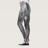 Sneeuwvlokken op Groenland sledehonden bont Leggings (Links)