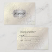 Sneeuwvlokken op ijs RSVP's, Chubby Bizcards Informatiekaartje (Voorkant / Achterkant)