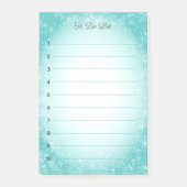 Sneeuwvlokken op lichtblauwe gradiënt post-it® notes (Voorkant)