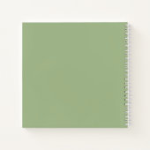 Sneeuwvlokken op Mint Notitieboek (Achterkant)