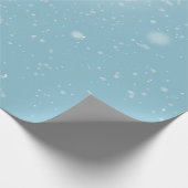 Sneeuwvlokken op papier met blauwe lucht (Hoek)