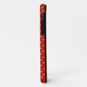 Sneeuwvlokken op rood Case-Mate iPhone case (Achterkant/links)