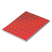 Sneeuwvlokken op rood notitieblok (Linkerzijde)