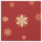 Sneeuwvlokken op rood stof (Close Up)