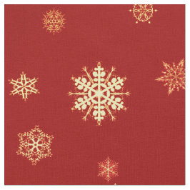 Sneeuwvlokken op rood stof