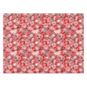 Sneeuwvlokken op rood tafelkleed (Voorkant (Horizontaal))