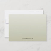 Sneeuwvlokken op Salie Reageer met Salie terug RSVP Kaartje (Achterkant)