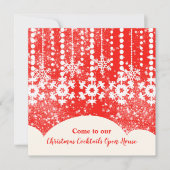 Sneeuwvlokken op uitnodiging van de Rode Kerstpart (Voorkant)