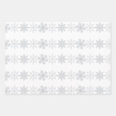 Sneeuwvlokken op wit inpakpapier (Voorkant 3)