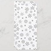 Sneeuwvlokken op witte achtergrond (Voorkant / Achterkant)