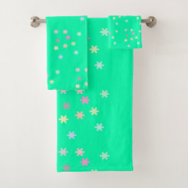 Sneeuwvlokken op Zee Spray Towel set Bad Handdoek