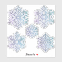 Sneeuwvlokken Opalescent Blue en Paarse