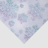 Sneeuwvlokken Opalescent Blue en Paarse Tissuepapier (Detail)