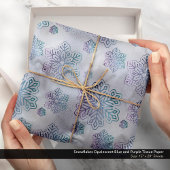 Sneeuwvlokken Opalescent Blue en Paarse Tissuepapier
