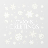 Sneeuwvlokken opblazen raamsticker (Vel)