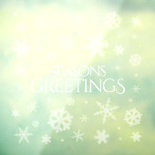 Sneeuwvlokken opblazen raamsticker (Vel 3)