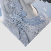 Sneeuwvlokken Paard Kerstmis Weefsel Papier (Detail)