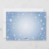 Sneeuwvlokken Paard Vakantie Kerstmis Kaart (Achterkant)