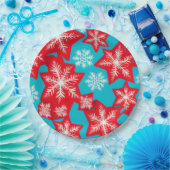 Sneeuwvlokken Papieren Bordje (Feest)