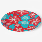 Sneeuwvlokken Papieren Bordje (Gekanteld)