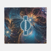 Sneeuwvlokken Pastel Kleurrijk Gepersonaliseerd Pa Fleece Deken (Voorkant (Horizontaal))